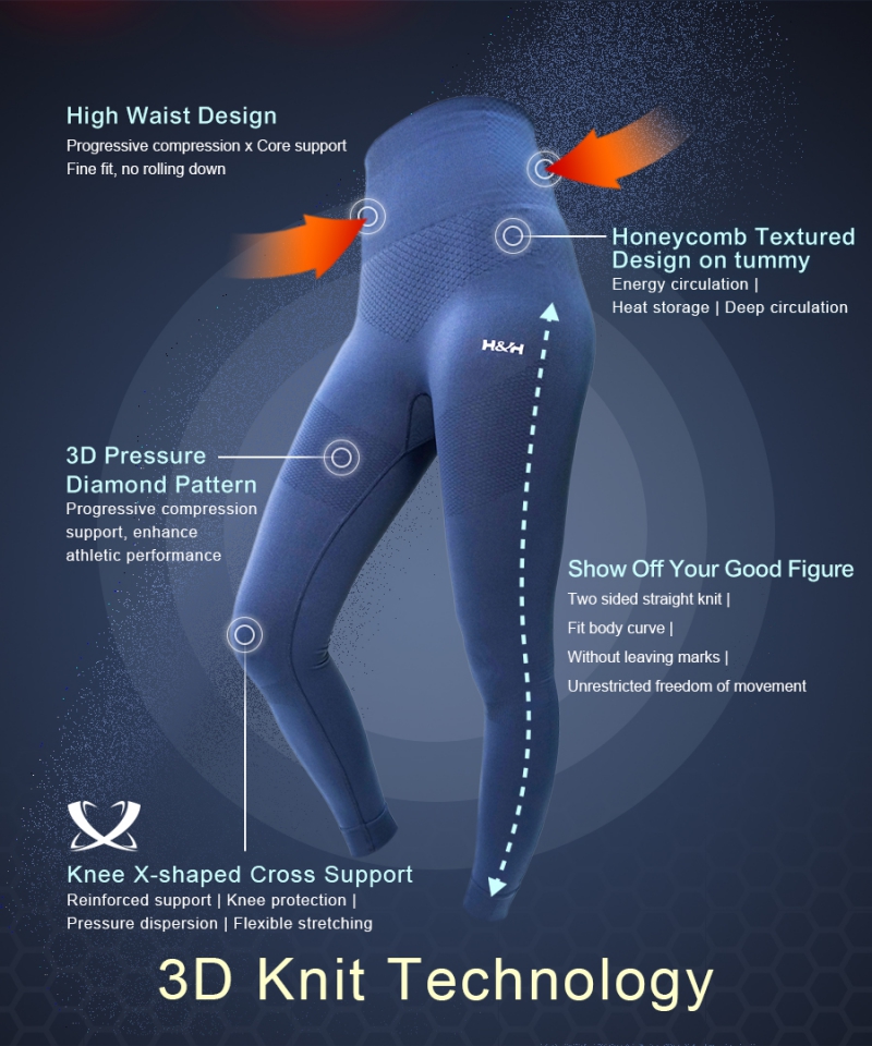 Nam Liong H&H|Graphene|Titanium|Germanium||Tight|Legging|High Waist|Tummy Control|Hip Curve