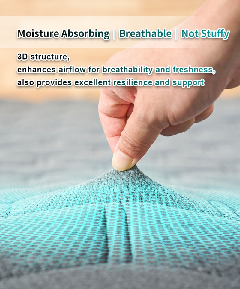 Nam Liong H&H|Graphene|Mattress Topper|Not Stuffy|Moisture Absorbing|3D Structure